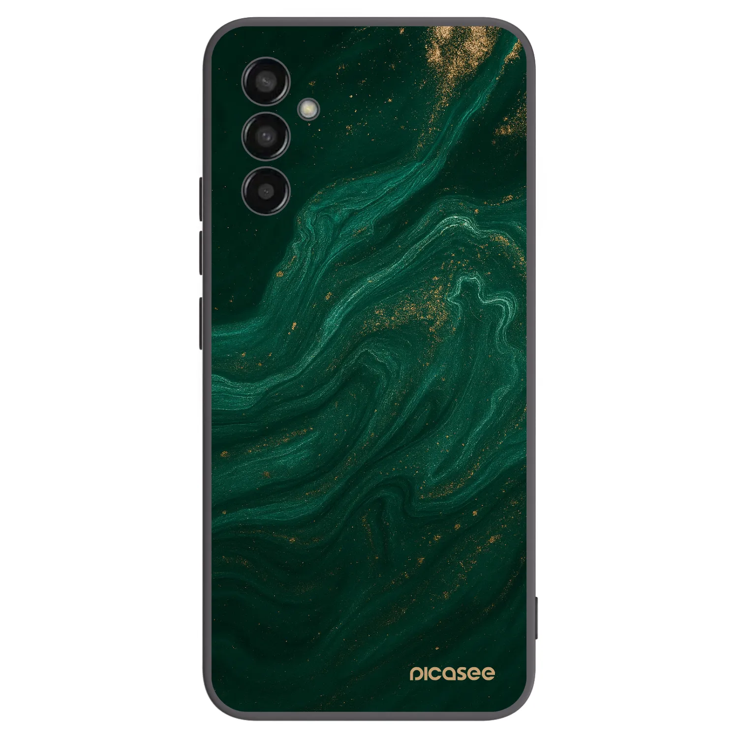 Picasee Samsung Galaxy M13 M135F Hülle - Schwarzes Silikon - Green