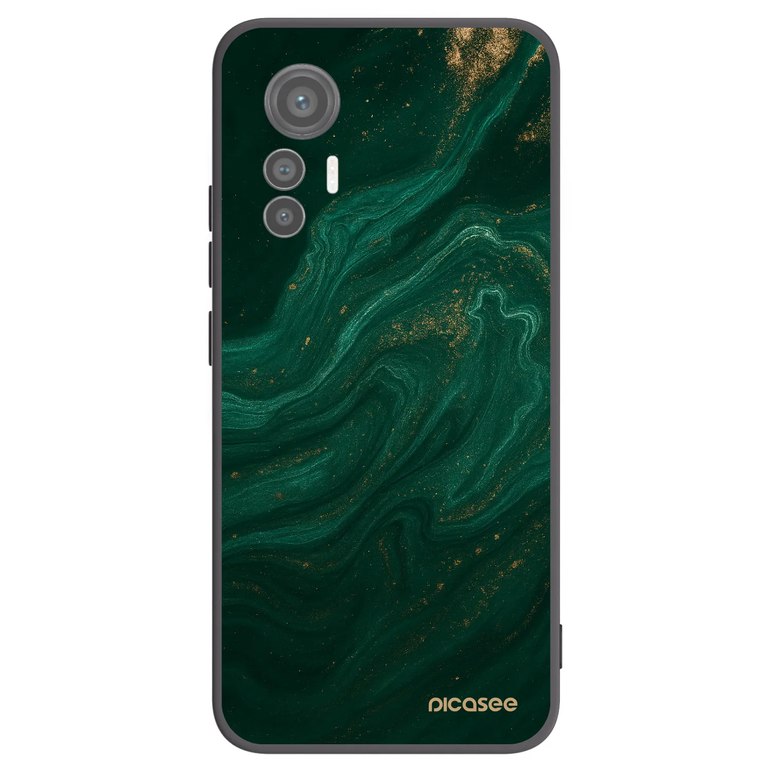 Picasee Xiaomi 12 Lite Hülle - Schwarzes Silikon - Green