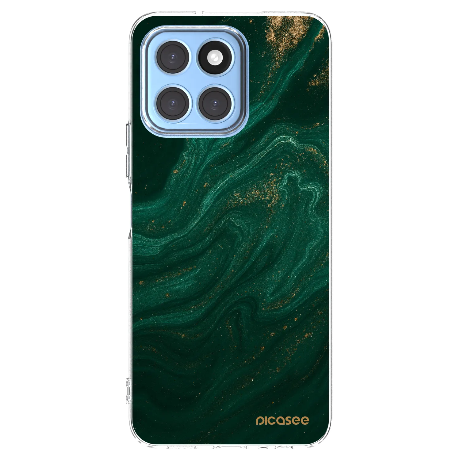 Picasee Honor X8 5G Hülle - Transparentes Silikon - Green