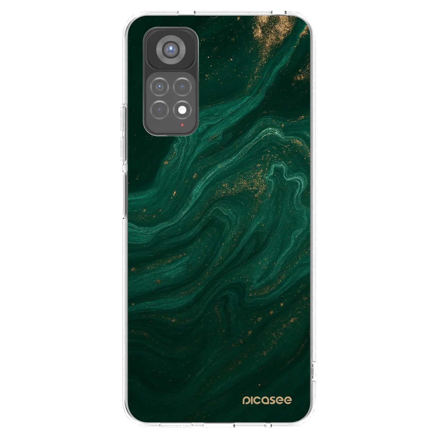 Picasee Xiaomi Redmi Note 11S 5G Hülle - Transparentes Silikon - Green