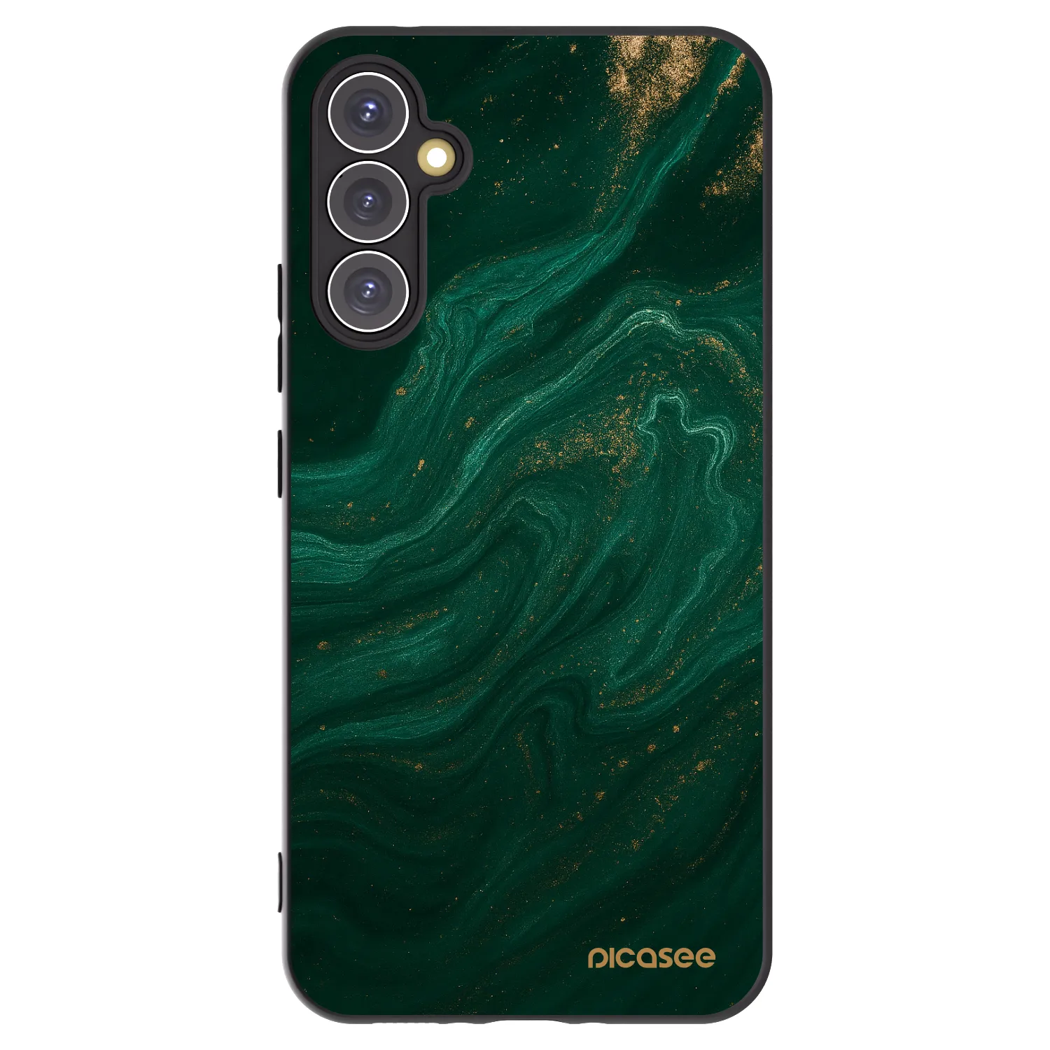 Picasee Samsung Galaxy A34 5G A346B Hülle - Schwarzes Silikon - Green
