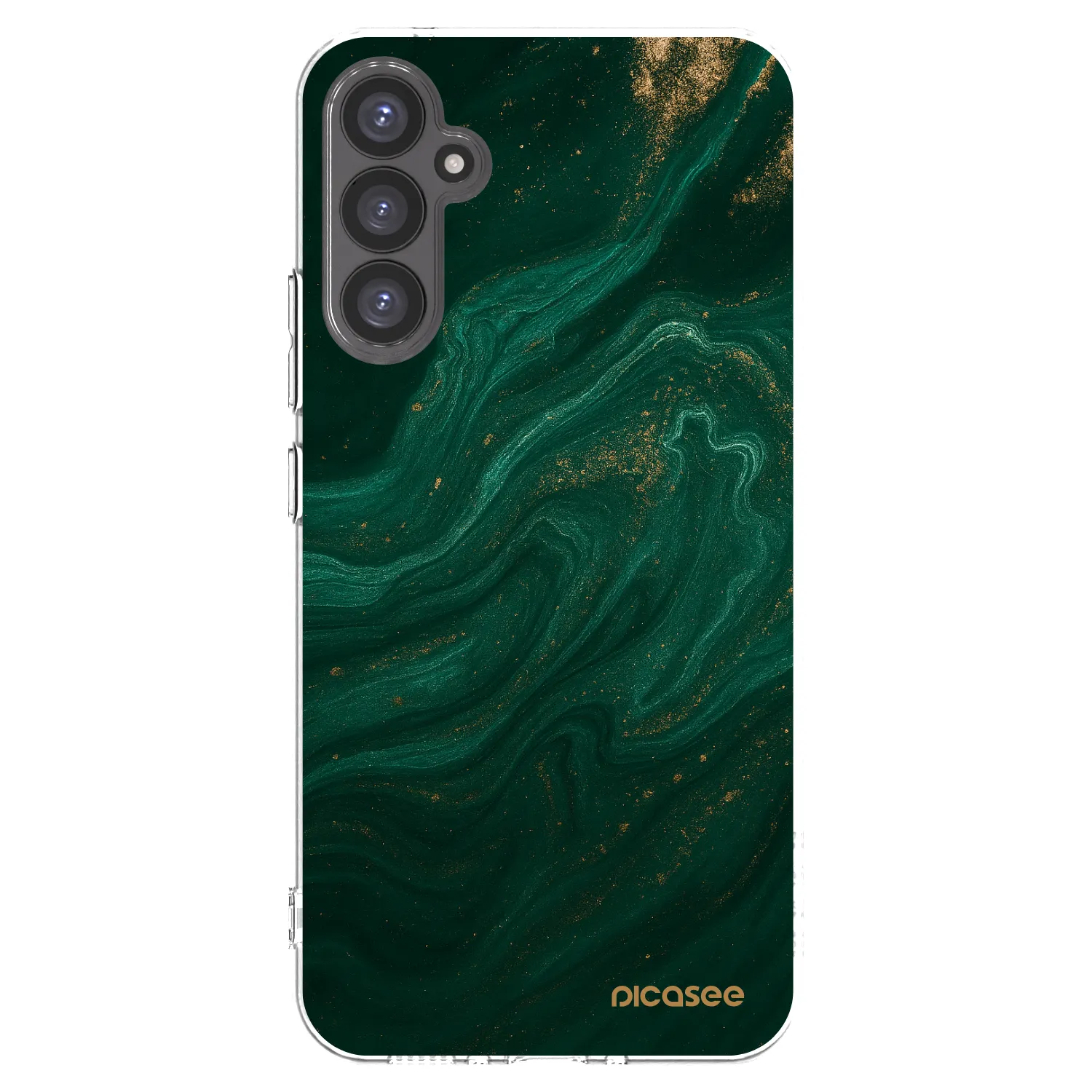 Picasee Samsung Galaxy A34 5G A346B Hülle - Transparentes Silikon - Green