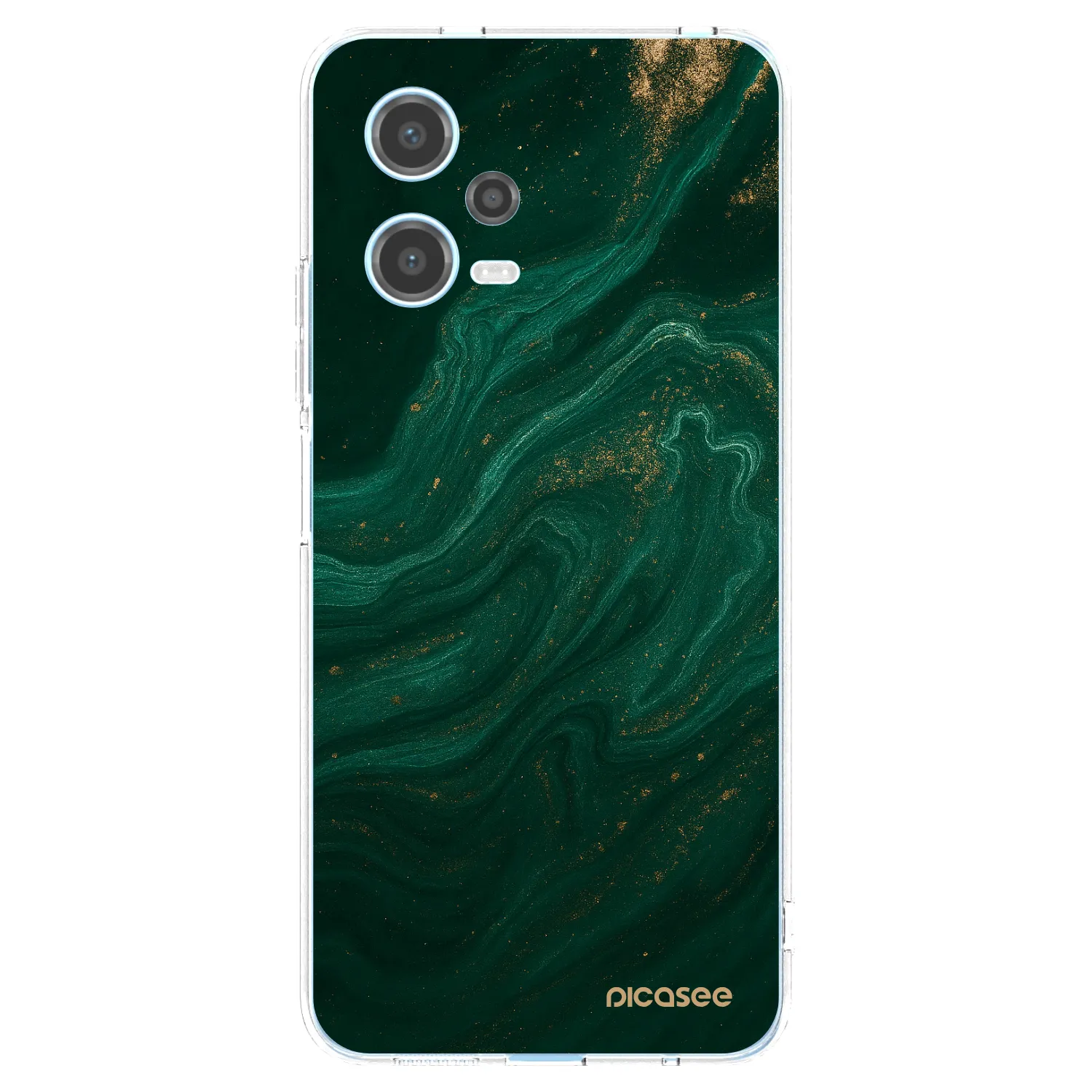 Picasee Xiaomi Redmi Note 12 5G Hülle - Transparentes Silikon - Green
