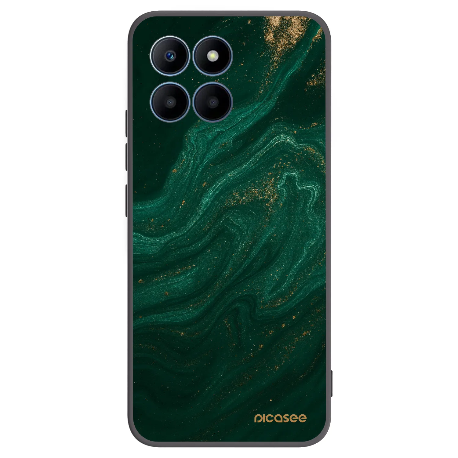 Picasee Honor 70 Lite Hülle - Schwarzes Silikon - Green