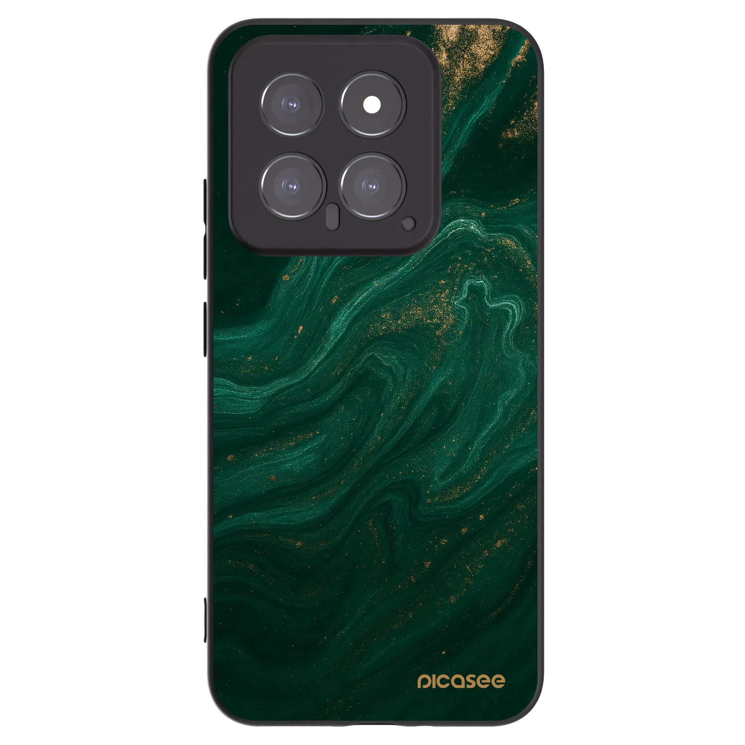 Picasee Xiaomi 14 Hülle - Schwarzes Silikon - Green