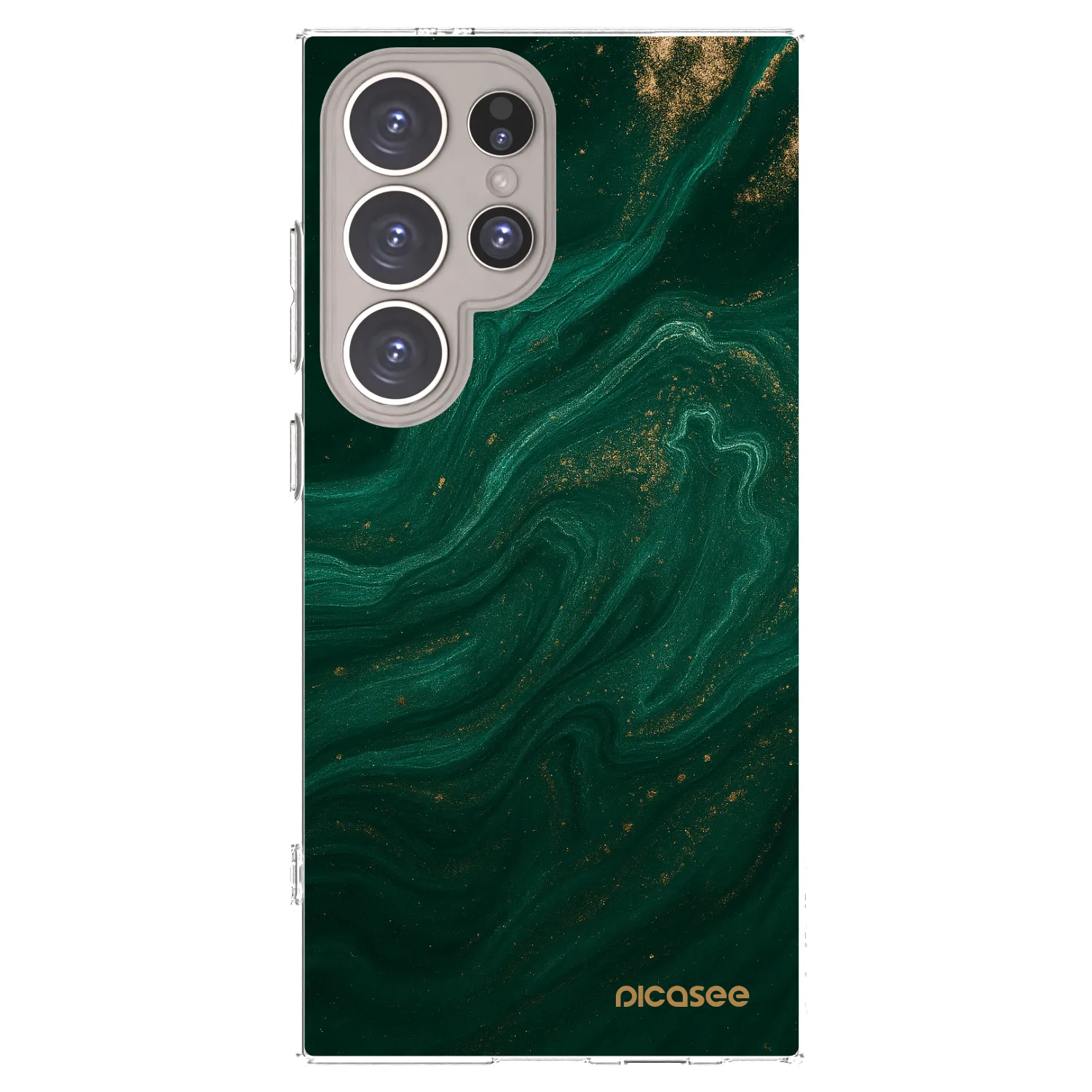 Picasee Samsung Galaxy S24 Ultra S928B 5G Hülle - Transparentes Silikon - Green