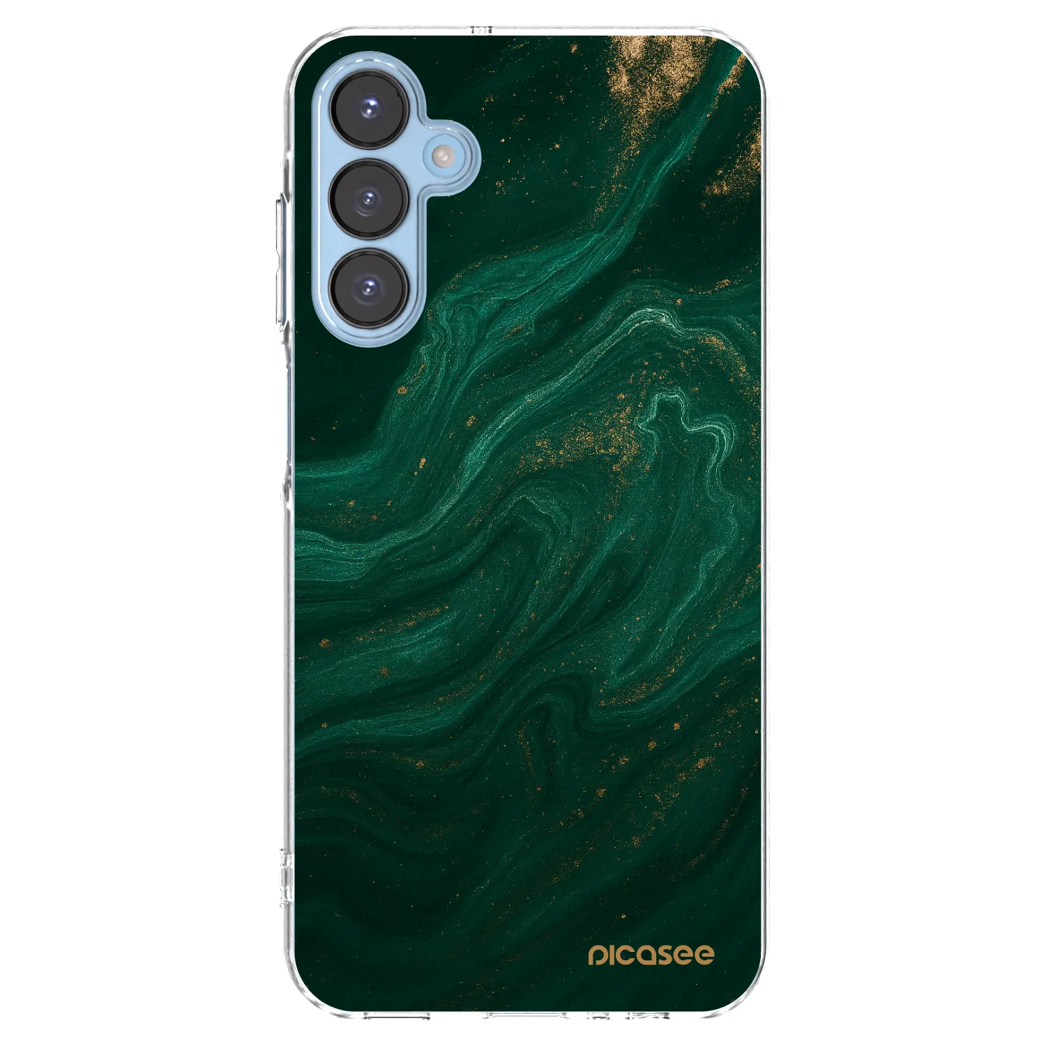 Picasee Samsung Galaxy A15 A156B 5G Hülle - Transparentes Silikon - Green