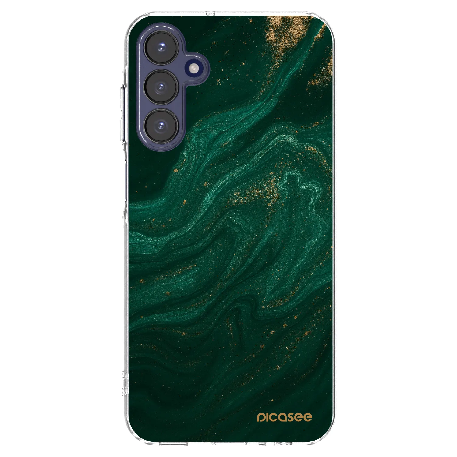 Picasee Samsung Galaxy A15 A155F 4G Hülle - Transparentes Silikon - Green