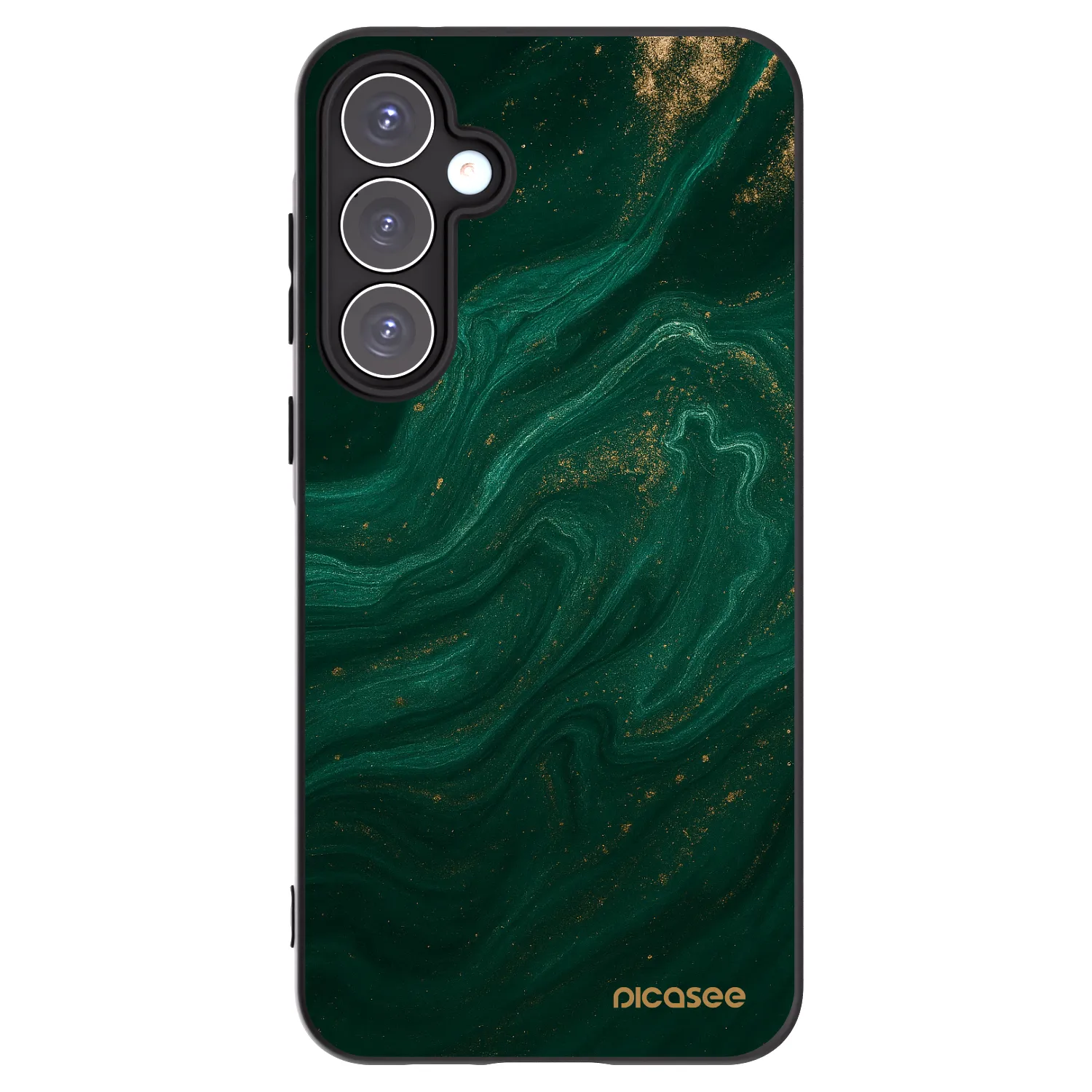 Picasee Samsung Galaxy A55 5G A556B Hülle - Schwarzes Silikon - Green