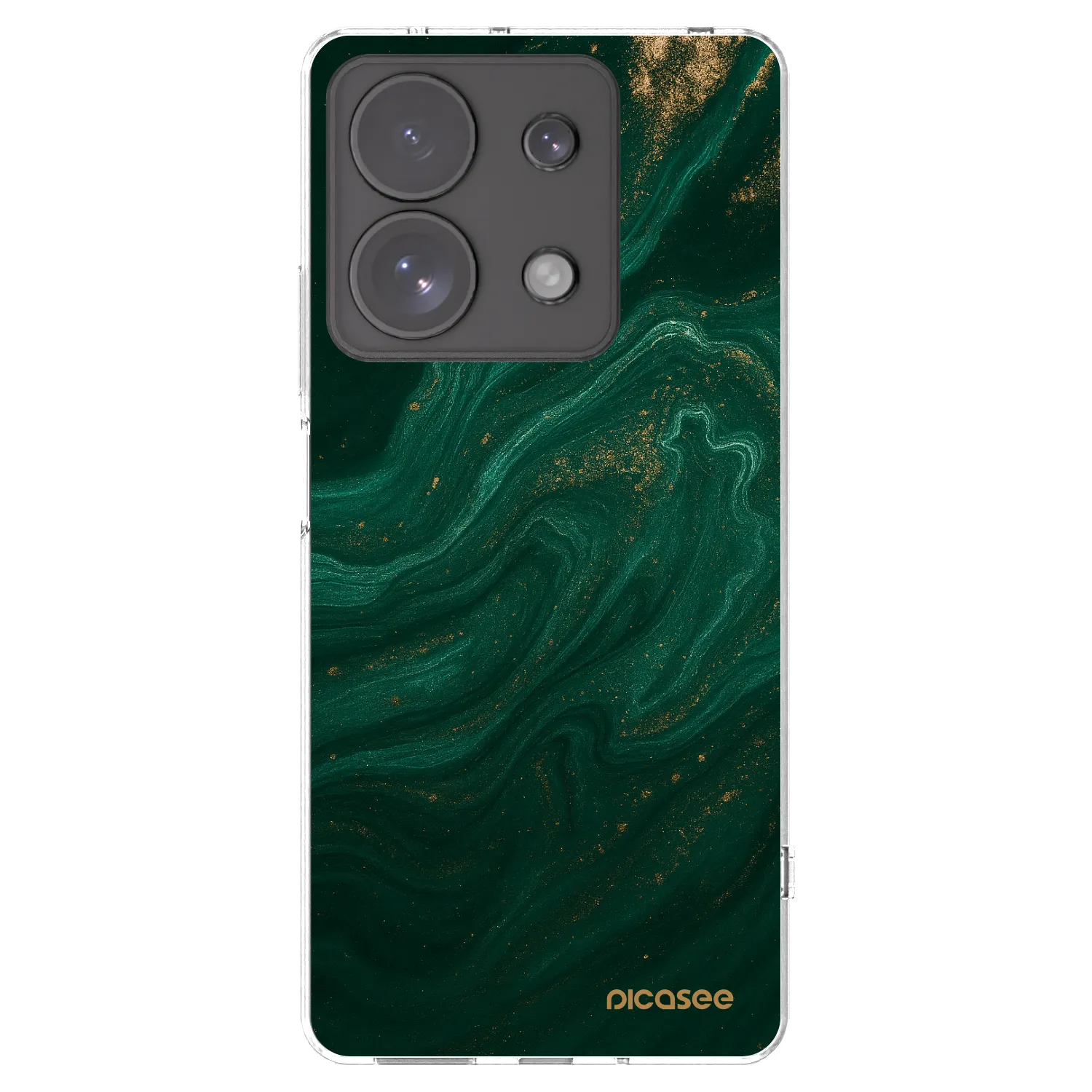 Picasee Xiaomi Redmi Note 13 Pro 4G Hülle - Transparentes Silikon - Green