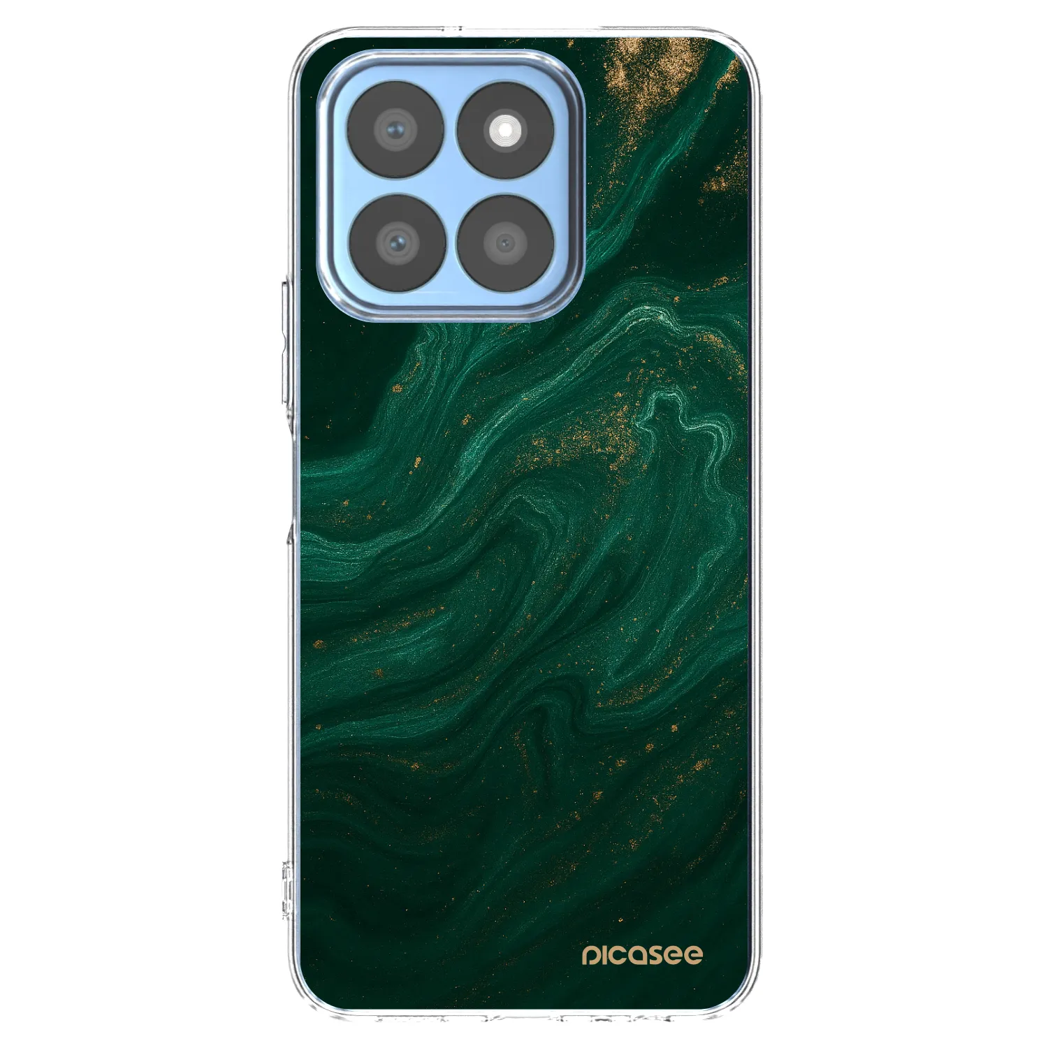 Picasee Honor X8b Hülle - Transparentes Silikon - Green