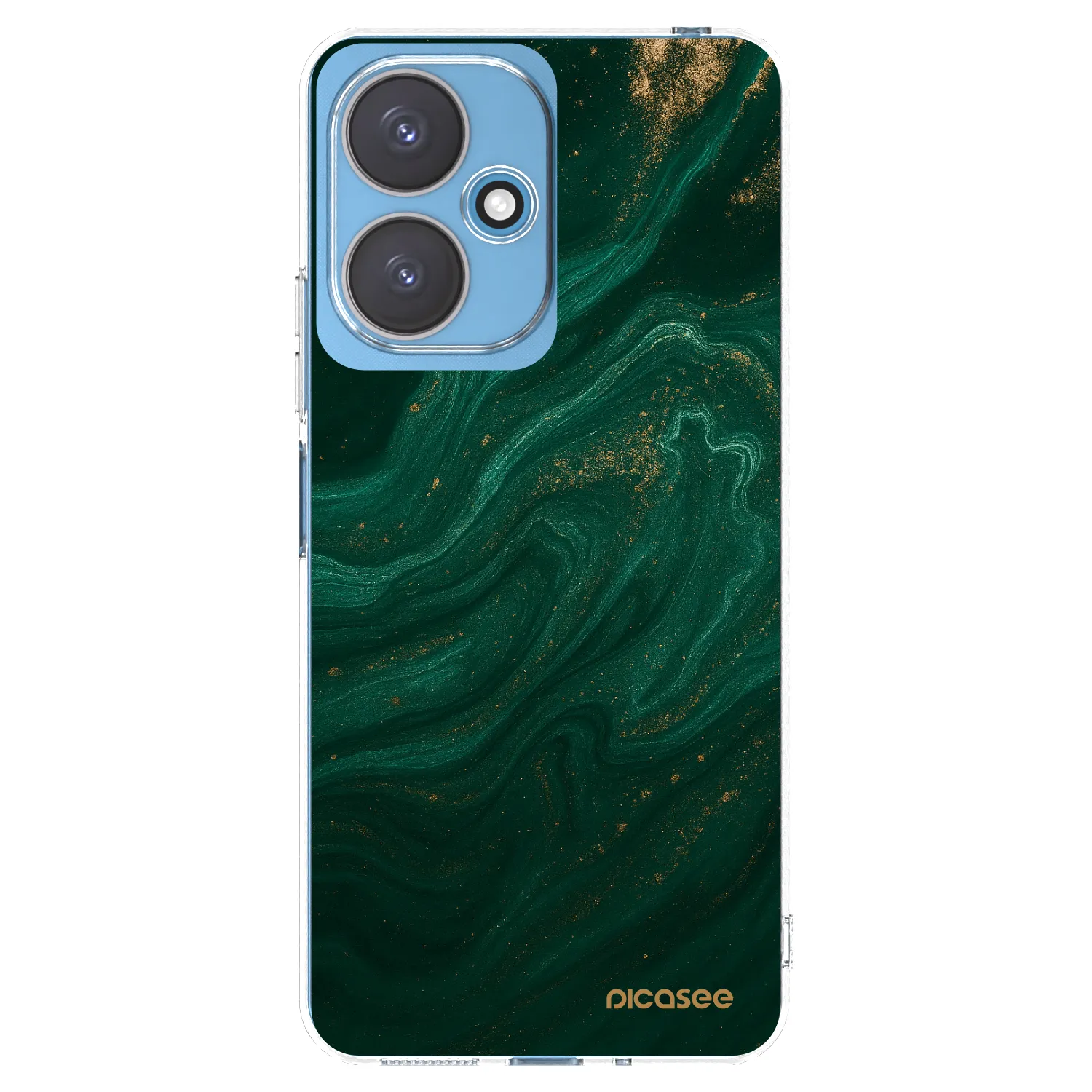 Picasee Xiaomi Redmi 13C 5G Hülle - Transparentes Silikon - Green