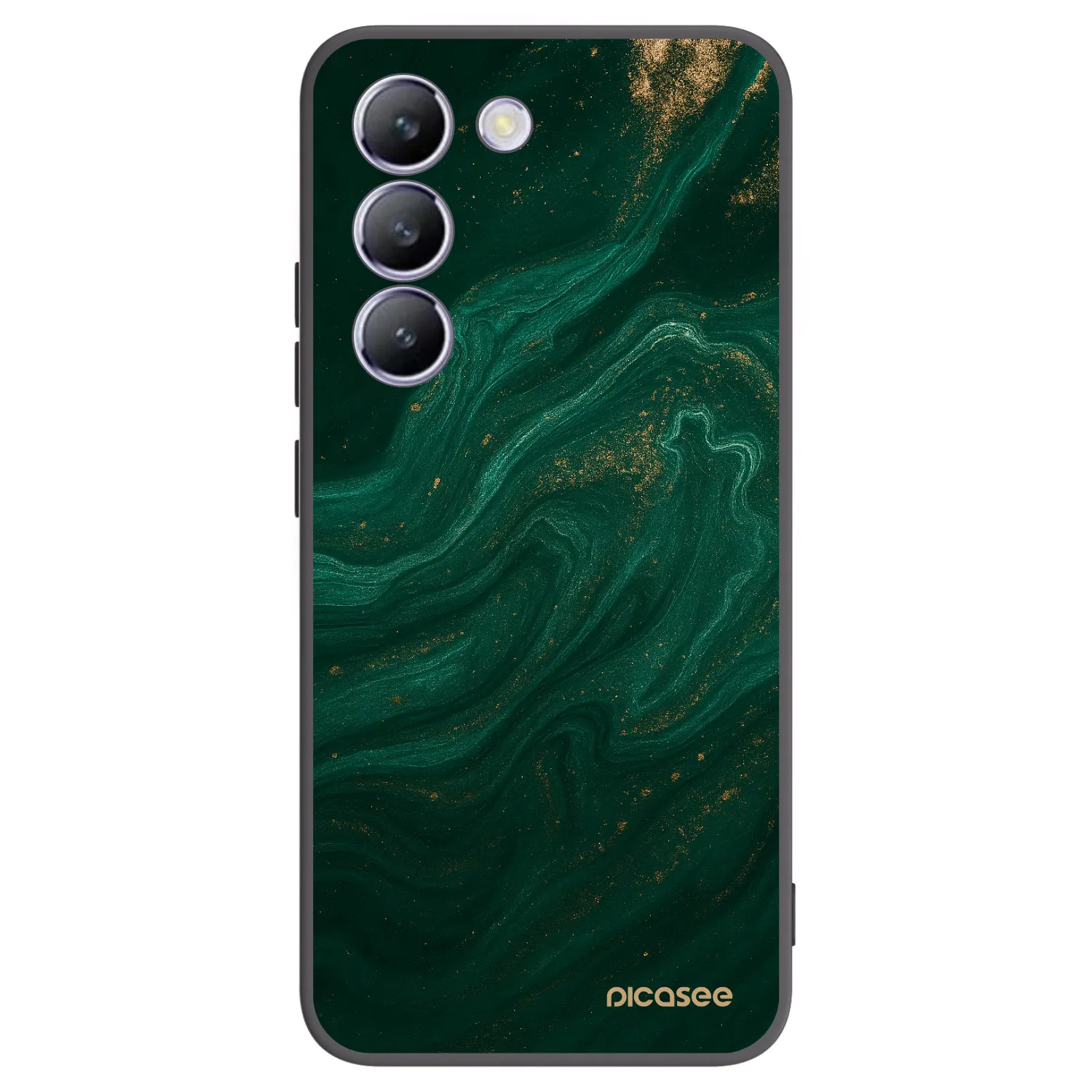 Picasee Vivo V40 SE 5G Hülle - Schwarzes Silikon - Green