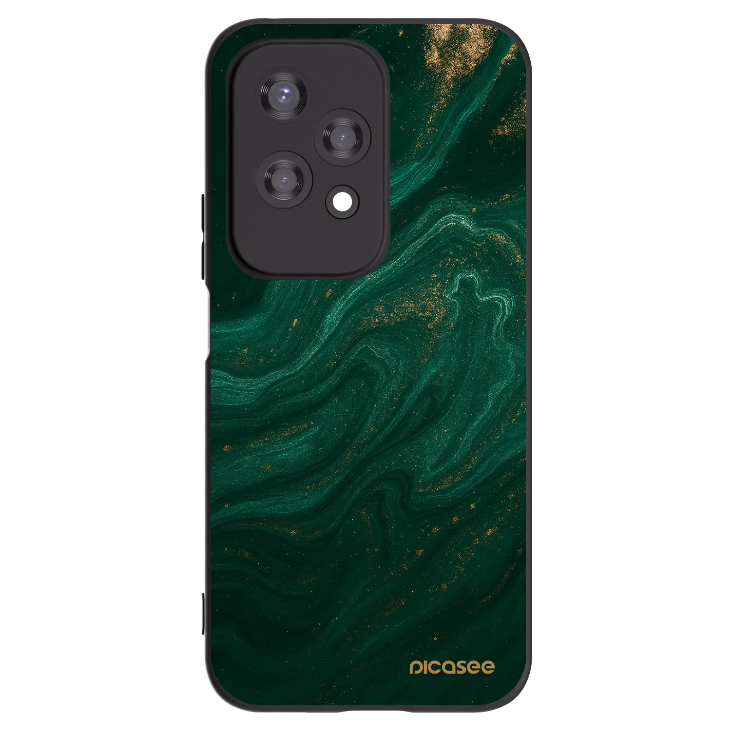 Picasee Honor 200 Lite Hülle - Schwarzes Silikon - Green