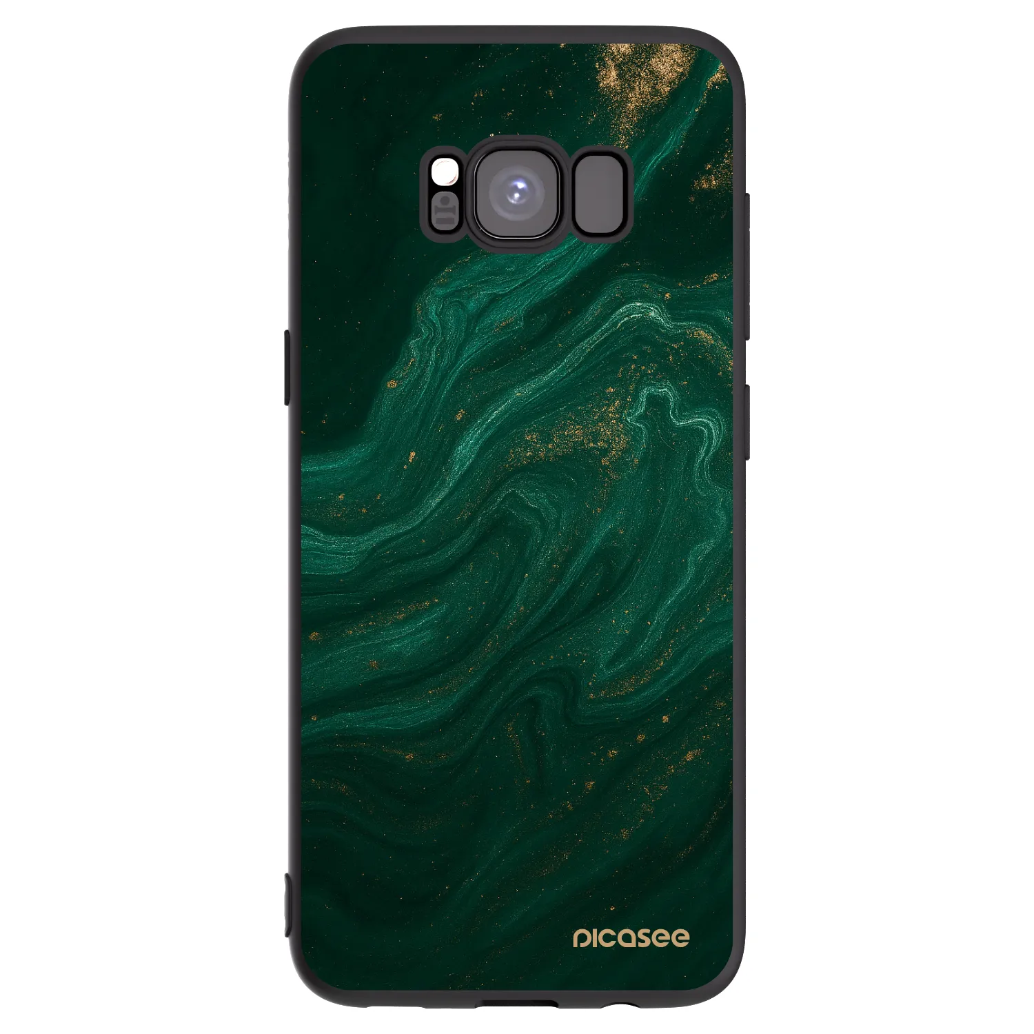Picasee Samsung Galaxy S8 G950F Hülle - Schwarzes Silikon - Green