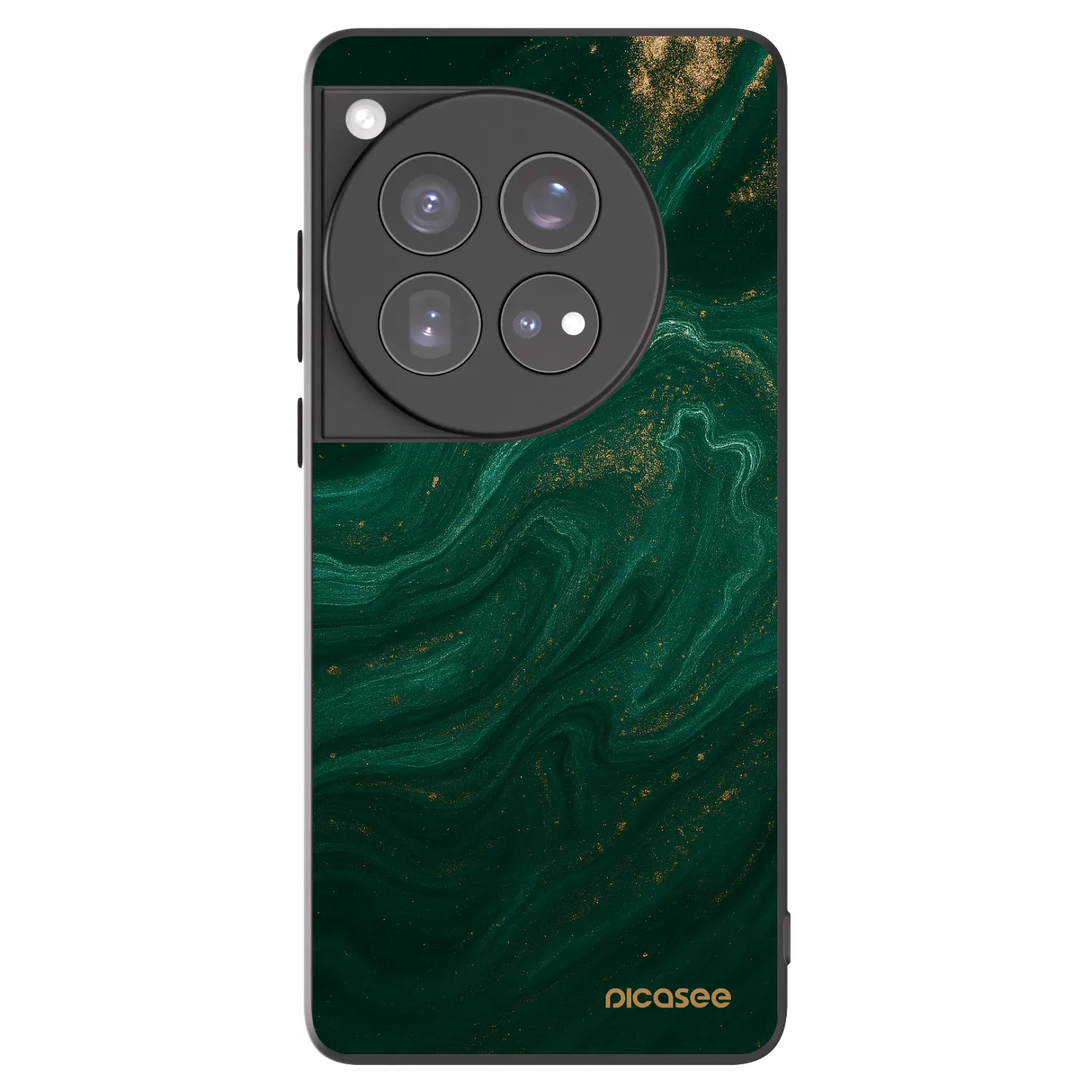 Picasee OnePlus 12 5G Hülle - Schwarzes Silikon - Green