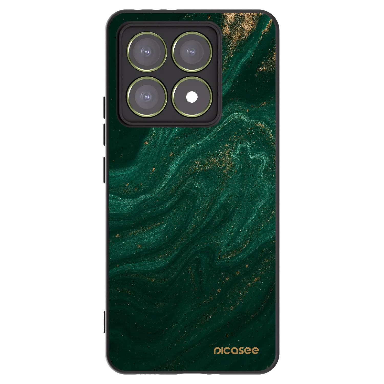 Picasee Xiaomi 14T Hülle - Schwarzes Silikon - Green