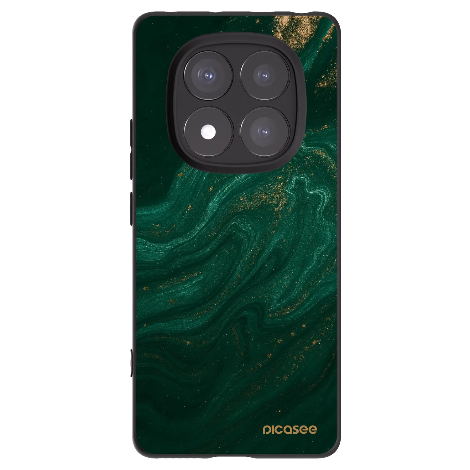 Picasee Xiaomi Redmi Note 14 Pro 5G Hülle - Schwarzes Silikon - Green