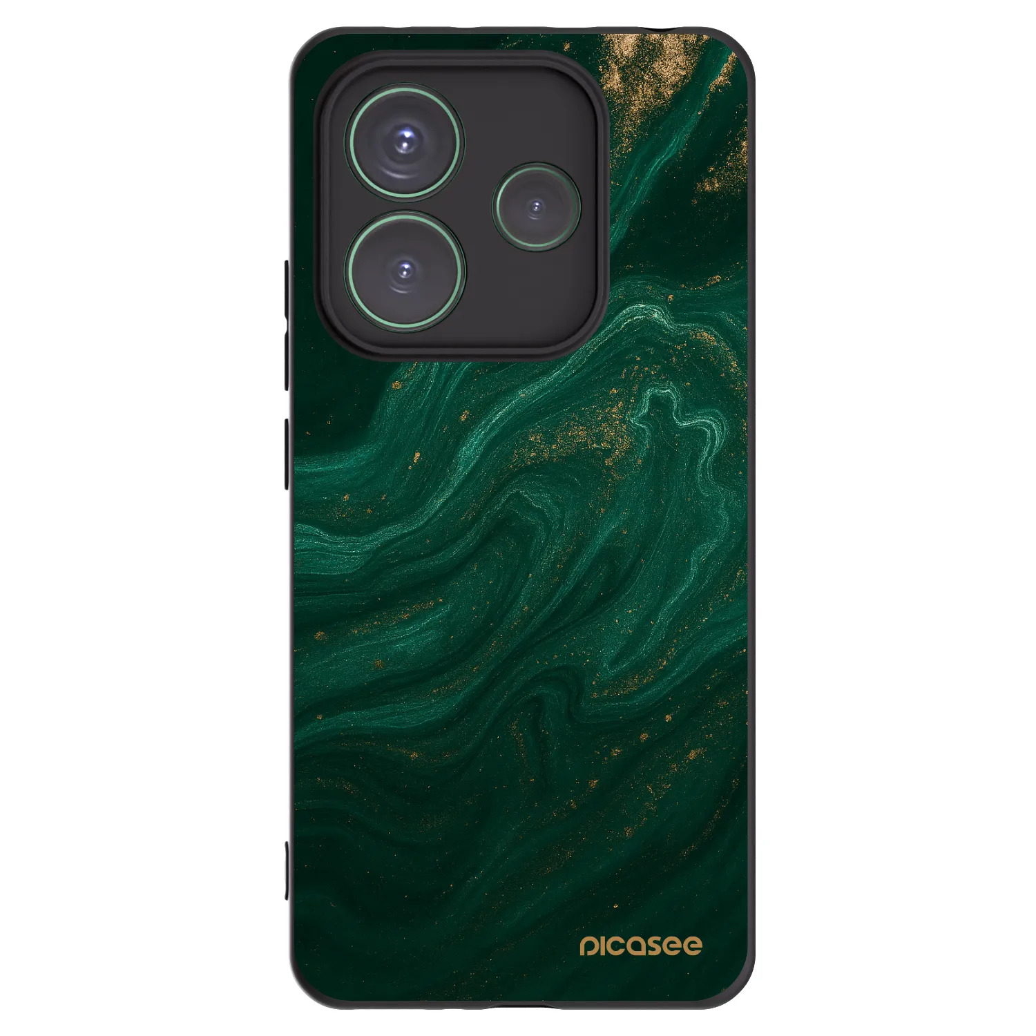 Picasee Xiaomi Redmi Note 14 5G Hülle - Schwarzes Silikon - Green