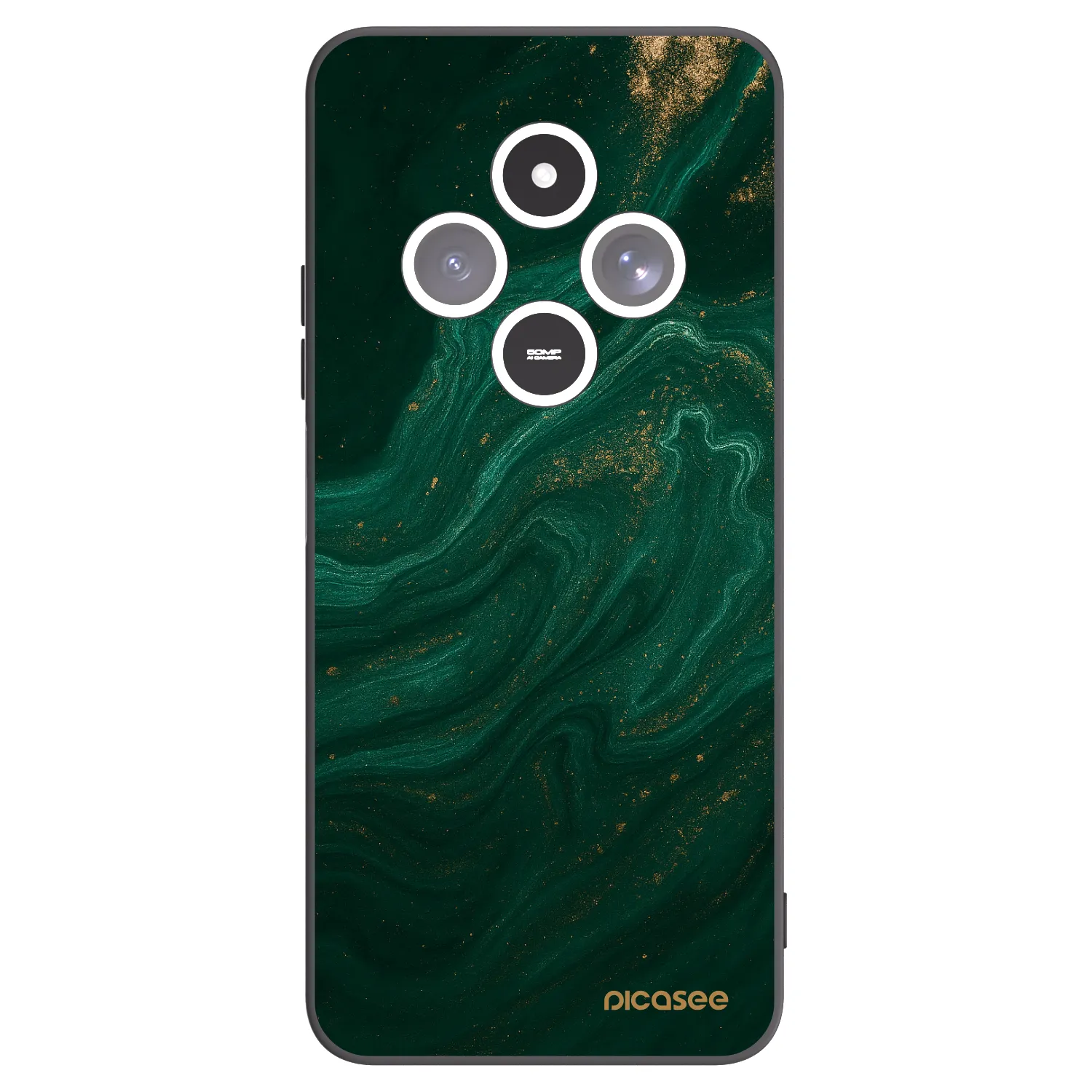 Picasee Xiaomi Redmi 14C Hülle - Schwarzes Silikon - Green