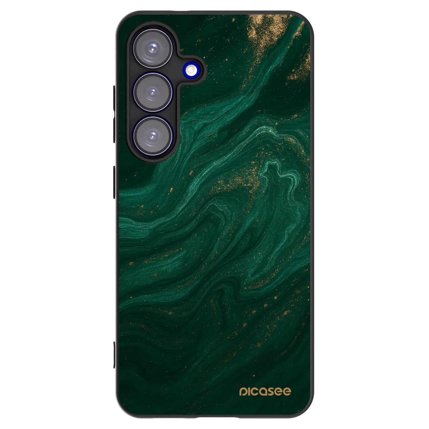 Picasee Samsung Galaxy S25 5G Hülle - Schwarzes Silikon - Green