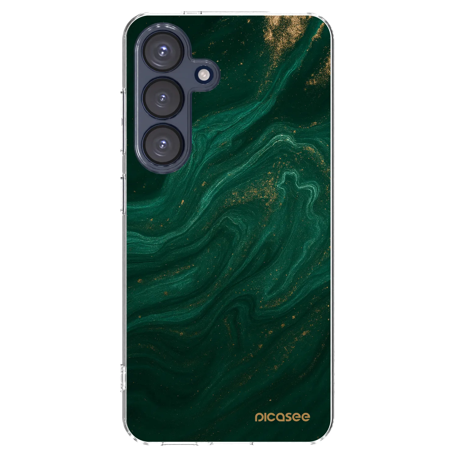 Picasee Samsung Galaxy S25 5G Hülle - Transparentes Silikon - Green