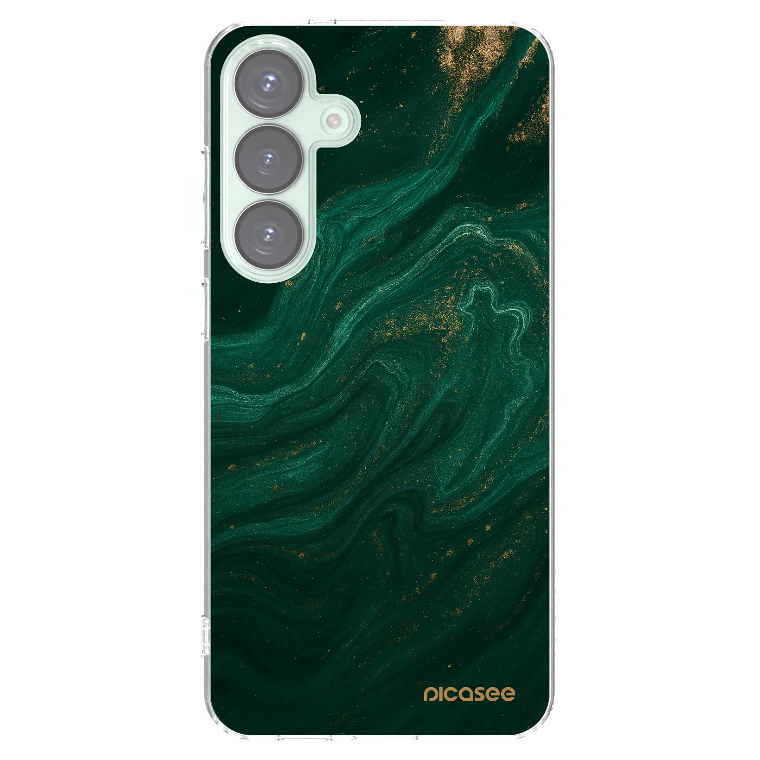 Picasee Samsung Galaxy S25+ 5G Hülle - Transparentes Silikon - Green
