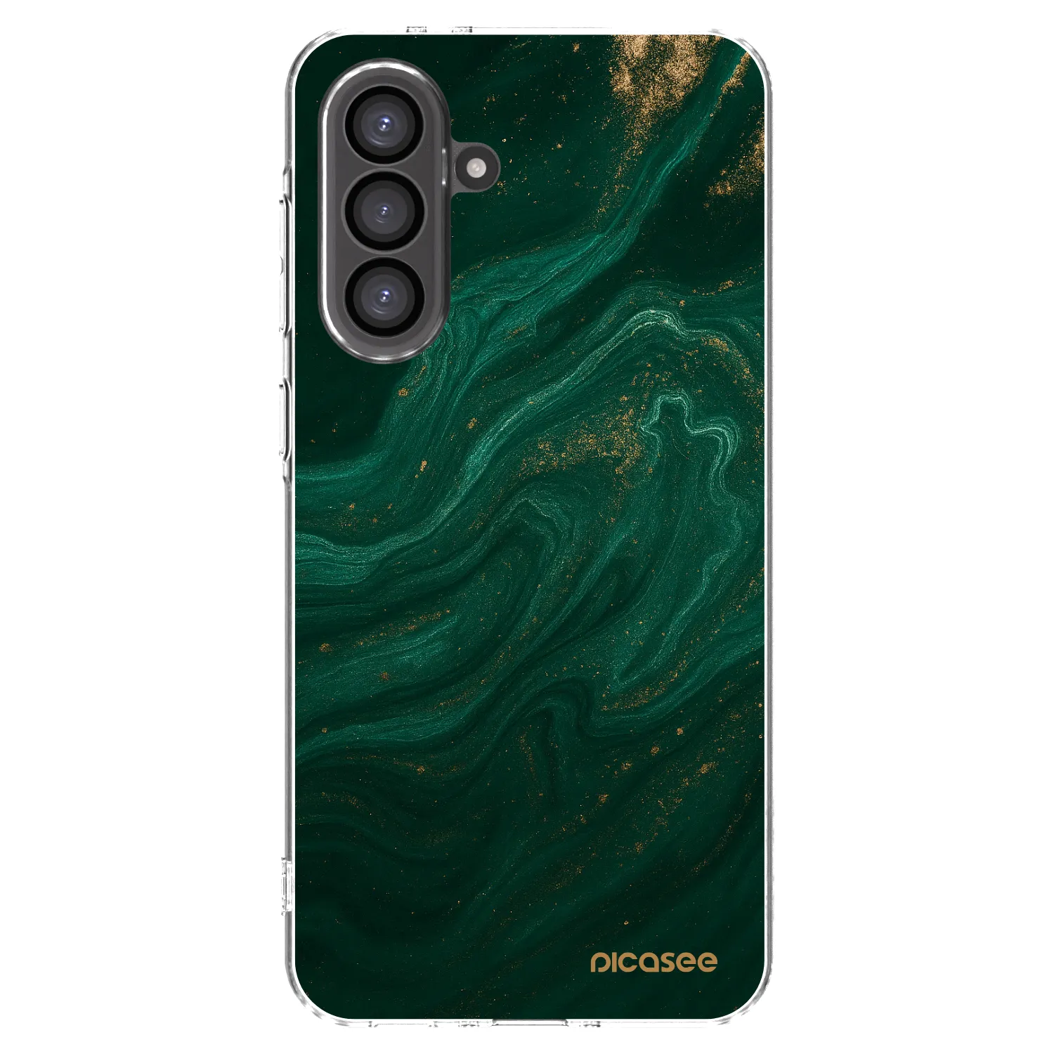 Picasee Samsung Galaxy A36 5G Hülle - Transparentes Silikon - Green