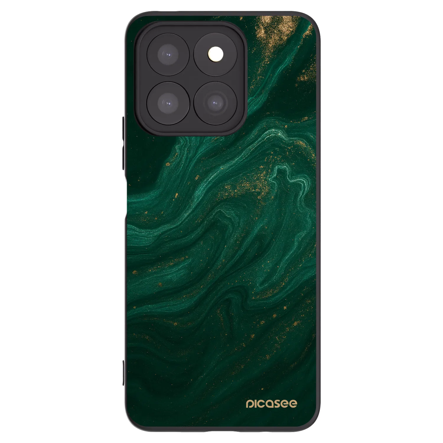 Picasee Honor X8c Hülle - Schwarzes Silikon - Green