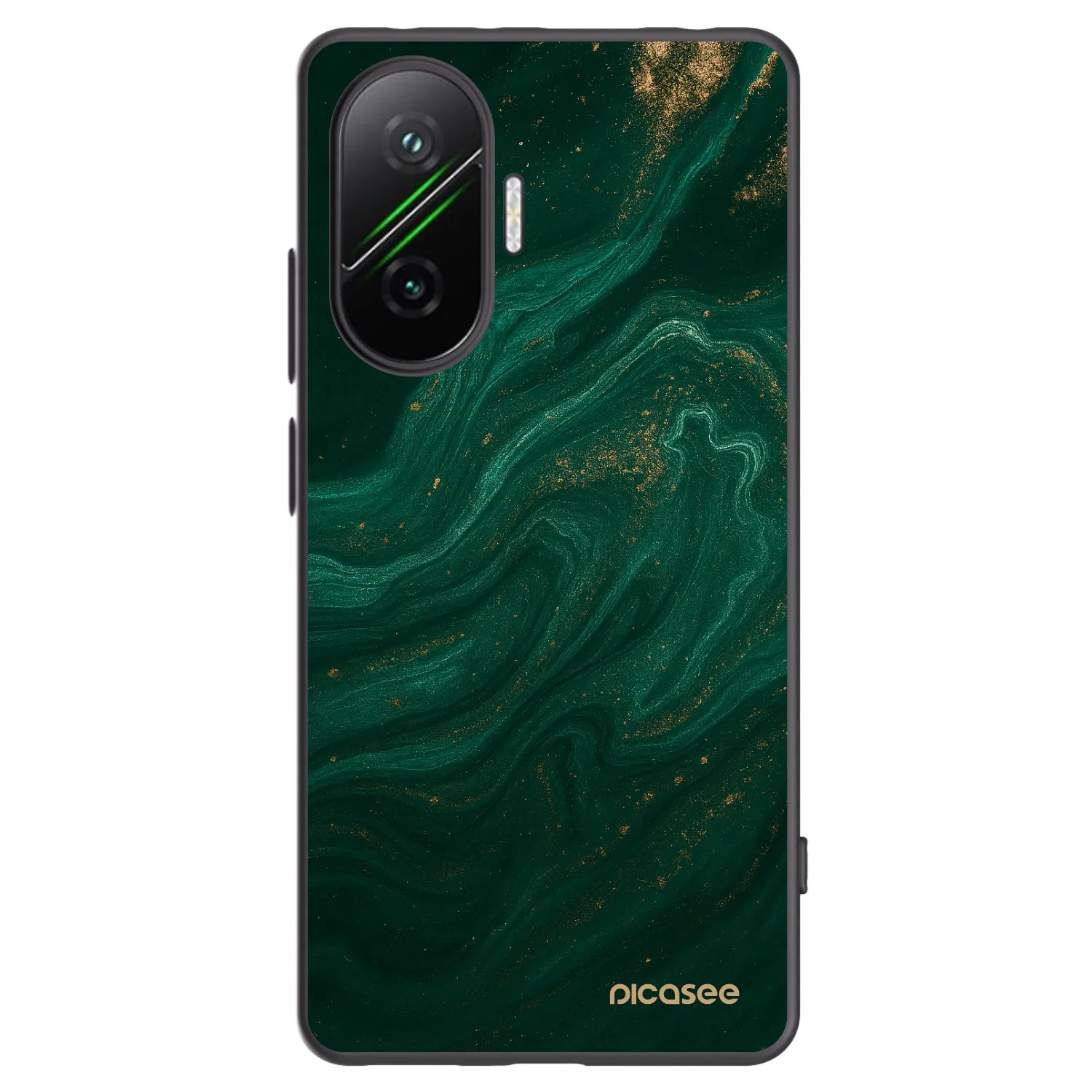 Picasee Xiaomi Poco F7 Pro 5G Hülle - Schwarzes Silikon - Green
