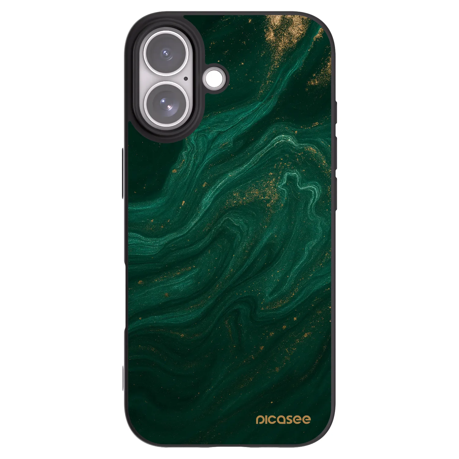 Picasee Apple iPhone 17 Hülle - Schwarzes Silikon - Green