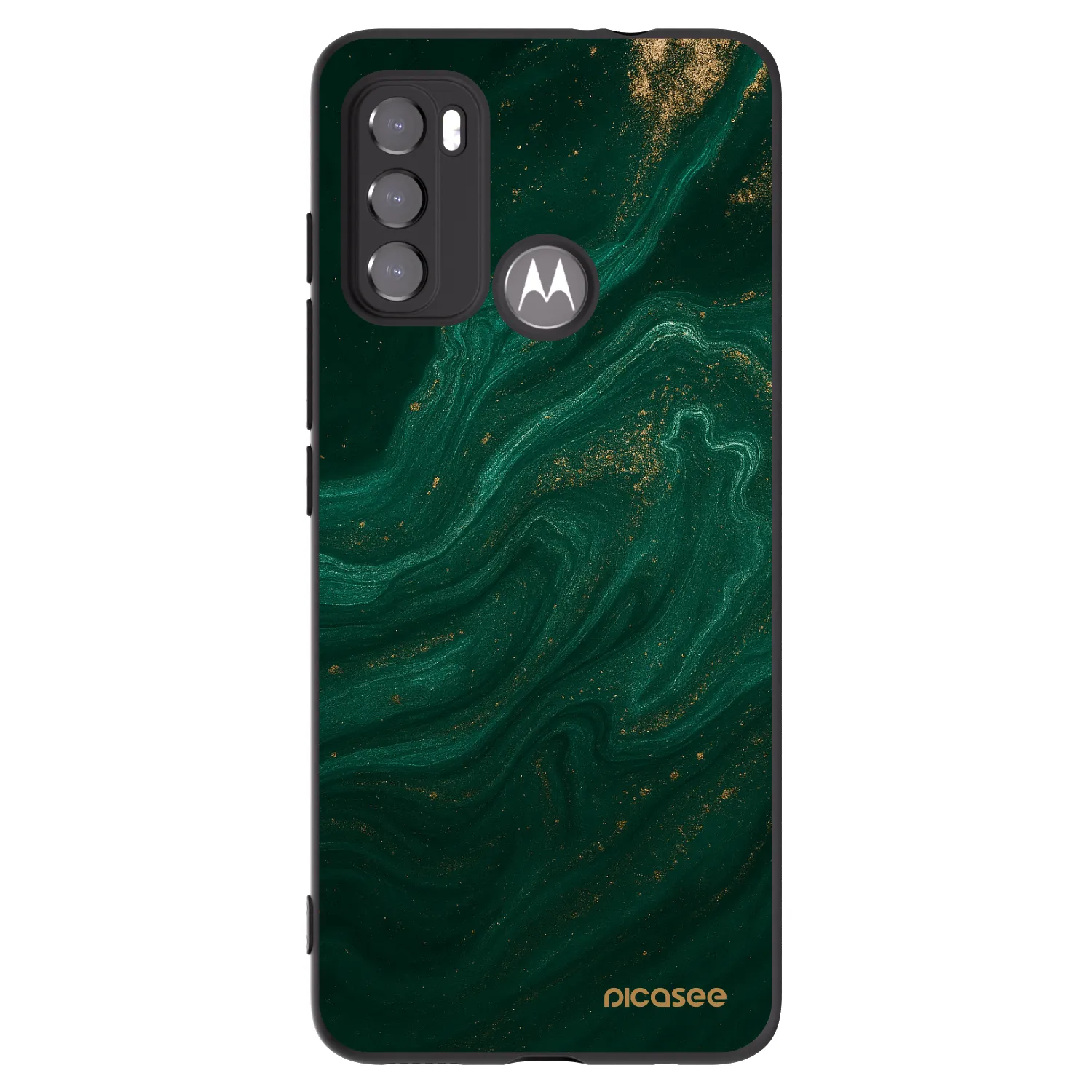 Picasee Motorola Edge 60 5G Hülle - Schwarzes Silikon - Green