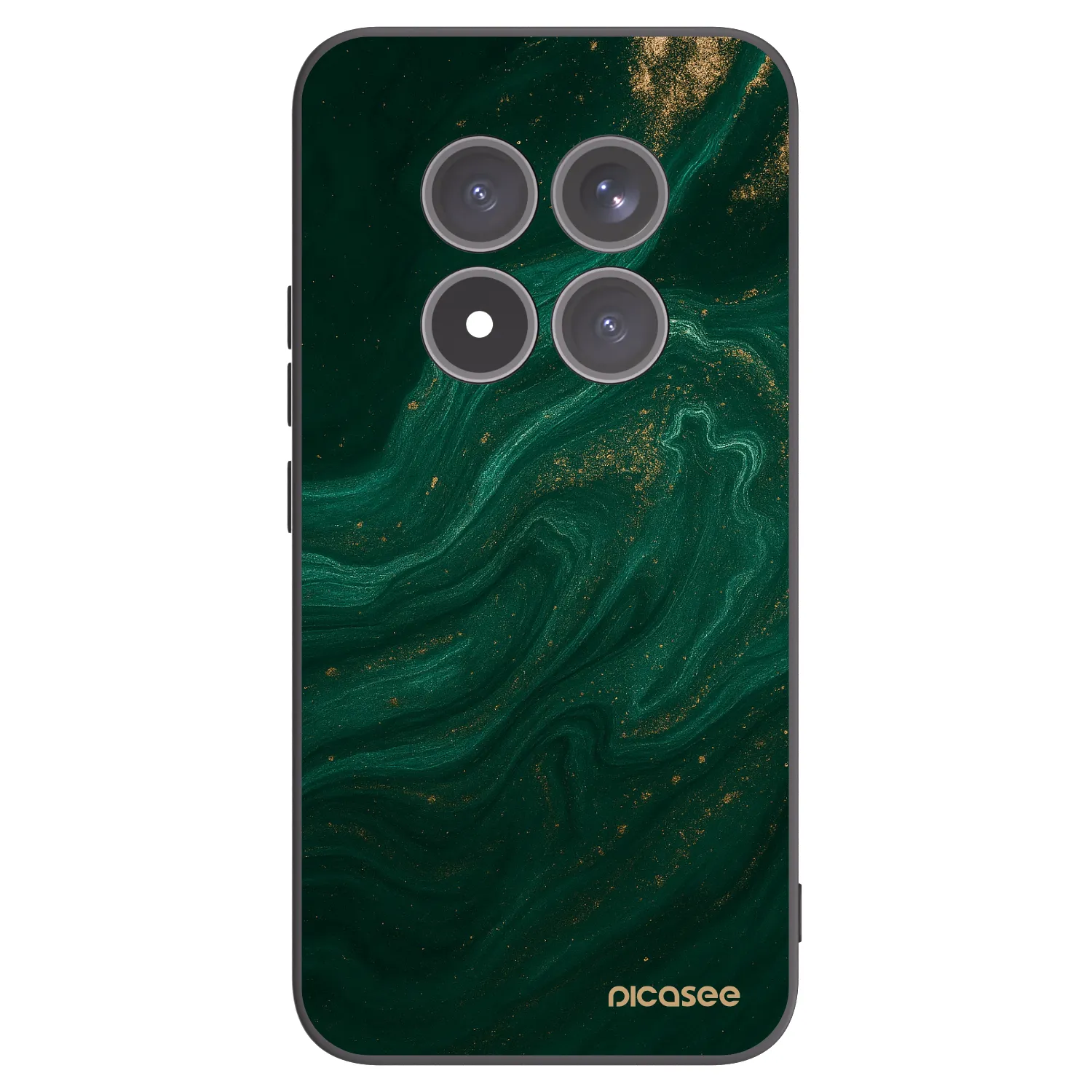Picasee Xiaomi Redmi Note 15 Pro+ Hülle - Schwarzes Silikon - Green