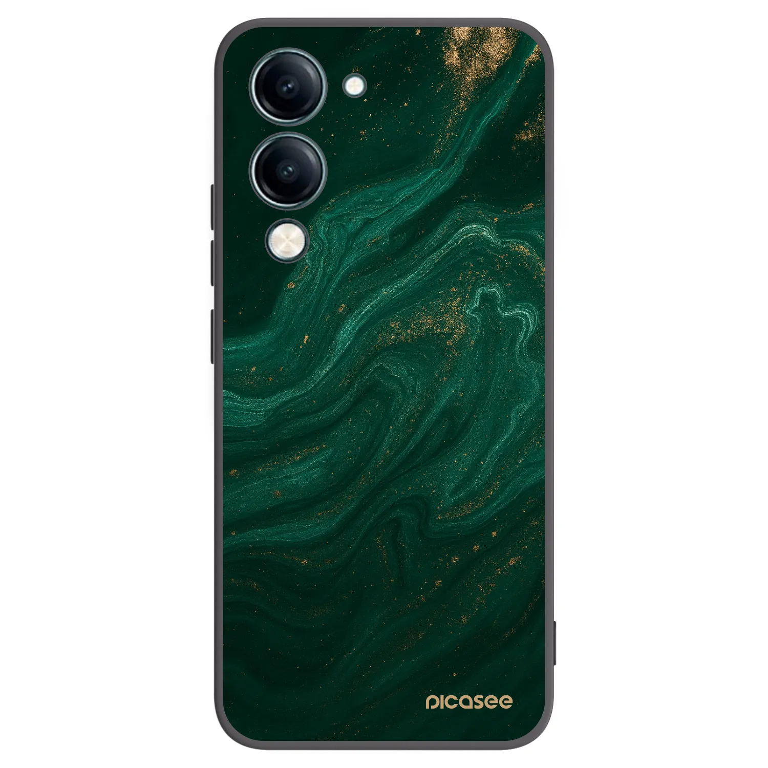 Picasee Vivo Y29s 5G Hülle - Schwarzes Silikon - Green