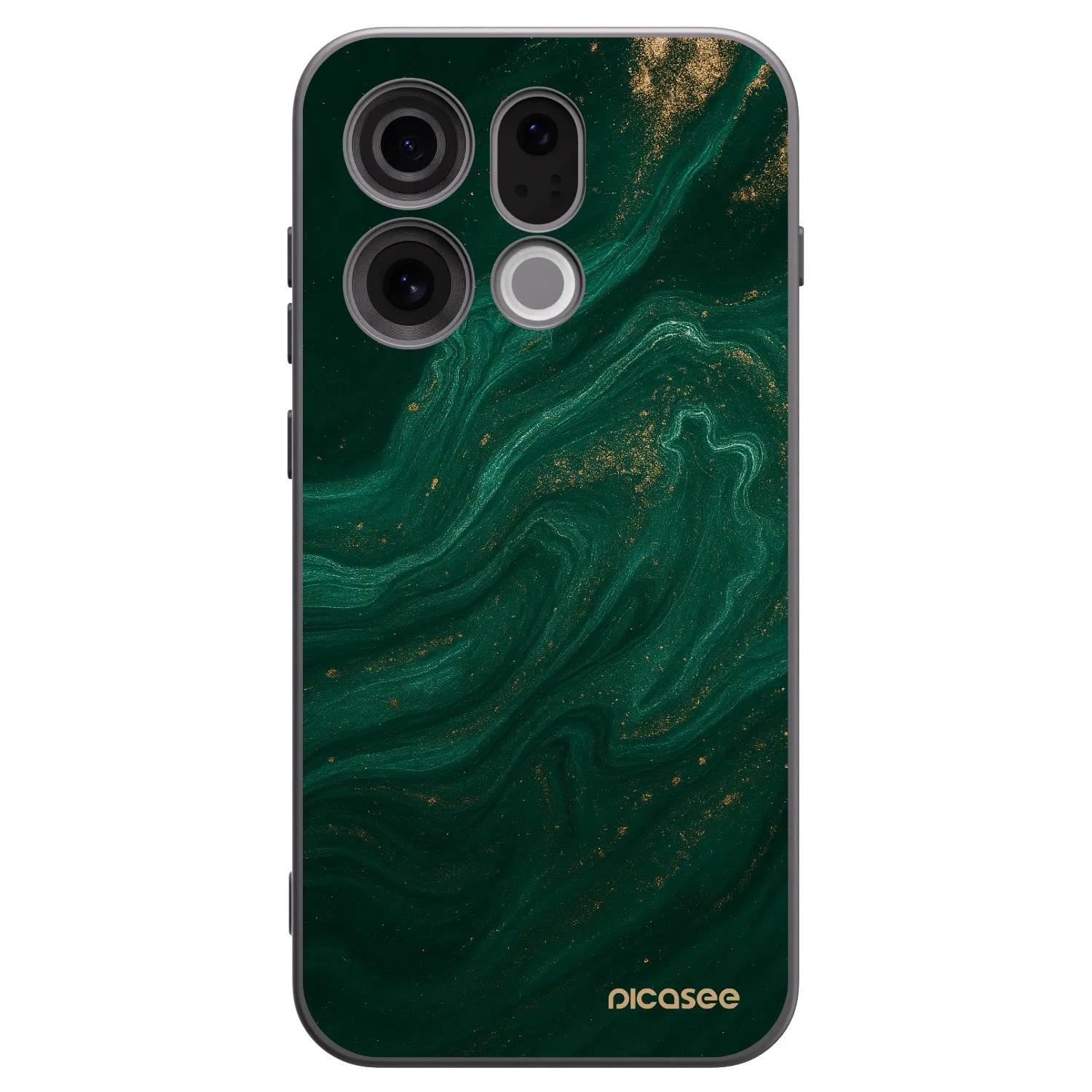 Picasee OPPO Find X9 Hülle - Schwarzes Silikon - Green