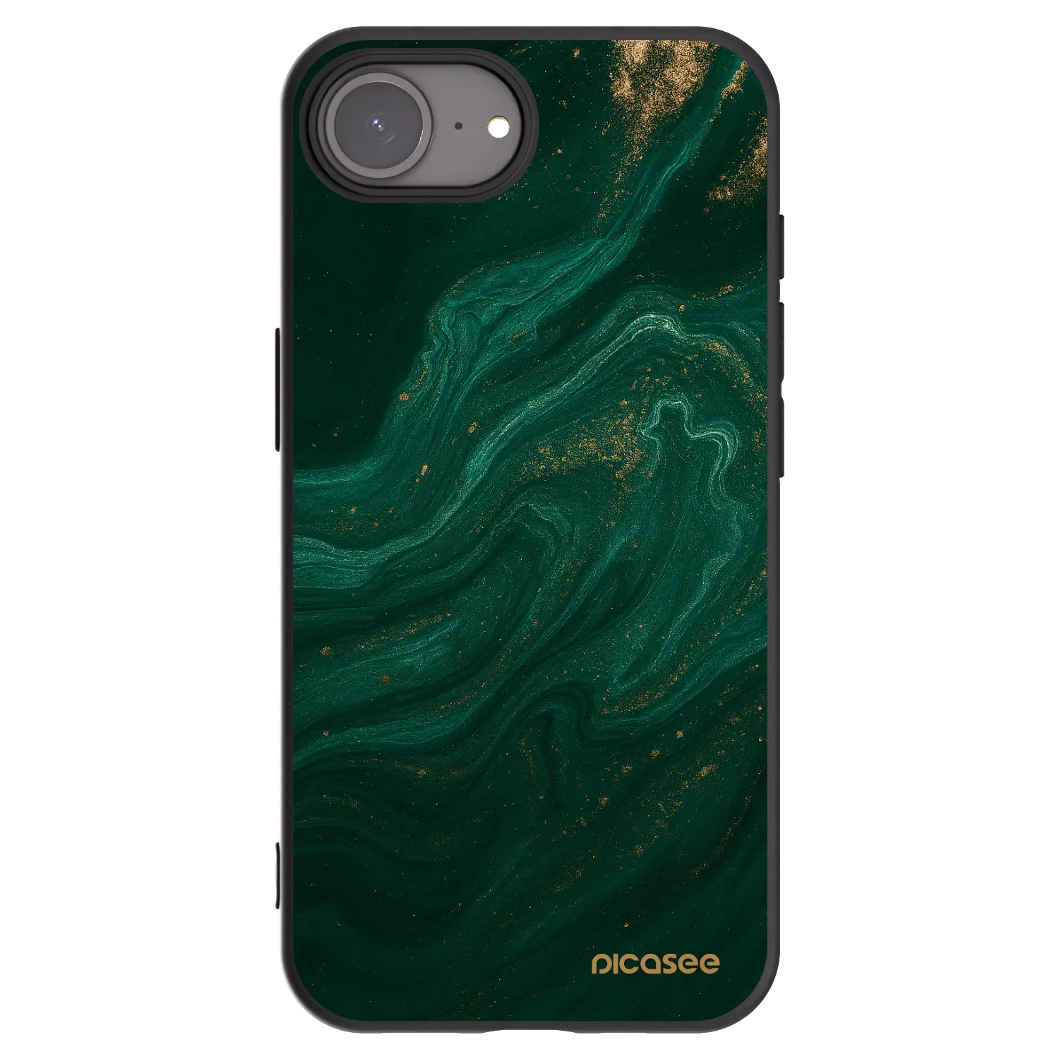Picasee Apple iPhone 17e Hülle - Schwarzes Silikon - Green