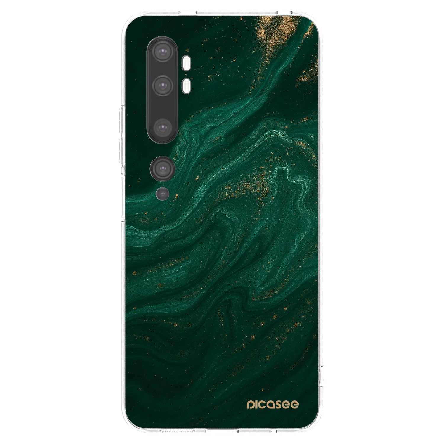 Picasee Xiaomi Mi Note 10 (Pro) Hülle - Transparentes Silikon - Green