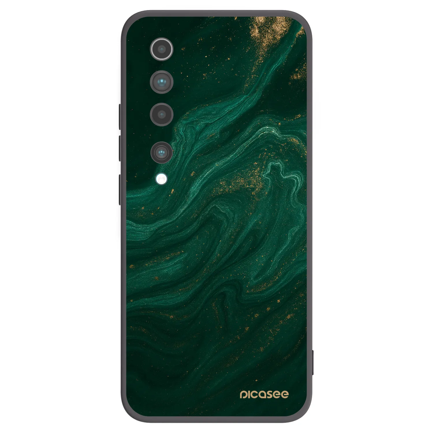 Picasee Xiaomi Mi 10 Hülle - Schwarzes Silikon - Green