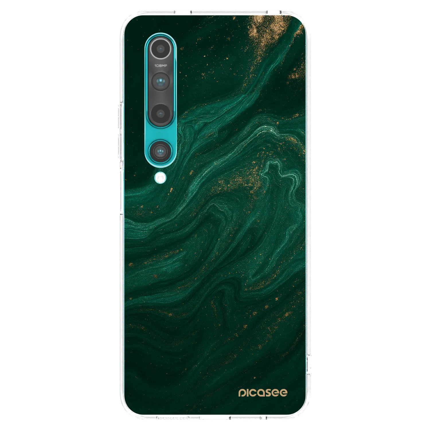 Picasee Xiaomi Mi 10 Hülle - Transparentes Silikon - Green