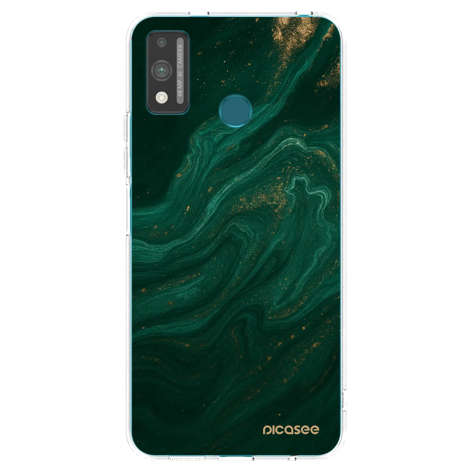 Picasee Honor 9X Lite Hülle - Transparentes Silikon - Green