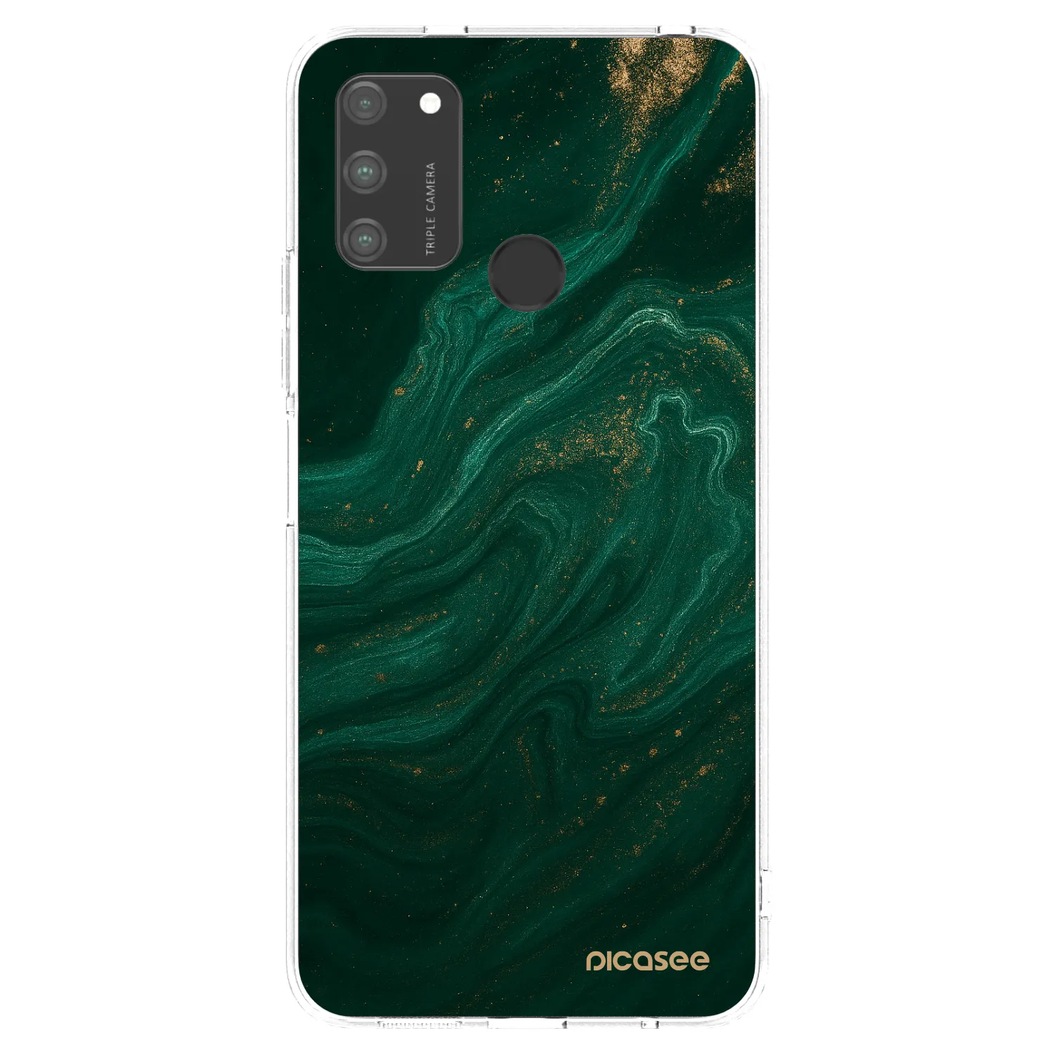 Picasee Honor 9A Hülle - Transparentes Silikon - Green