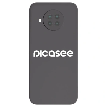 Picasee Xiaomi Mi 10T Lite Hülle - Schwarzes Silikon - Picasee - new logo - white