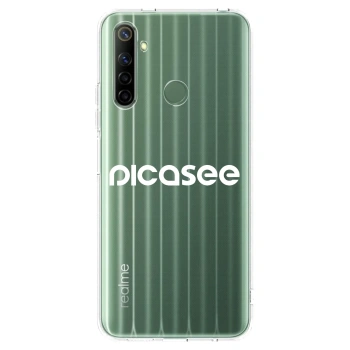 Picasee Realme 6i Hülle - Transparentes Silikon - Picasee - new logo - white