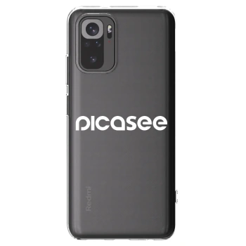 Picasee Xiaomi Redmi Note 10 Hülle - Transparentes Silikon - Picasee - new logo - white