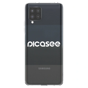 Picasee Samsung Galaxy A42 A426B Hülle - Transparentes Silikon - Picasee - new logo - white