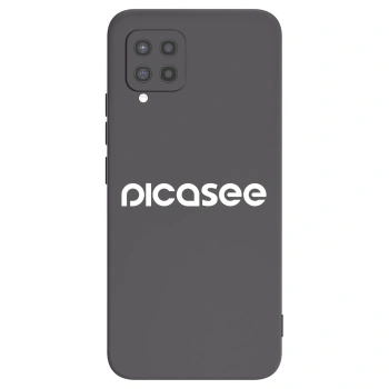 Picasee Samsung Galaxy A42 A426B Hülle - Schwarzes Silikon - Picasee - new logo - white