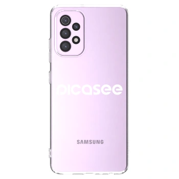 Picasee Samsung Galaxy A32 5G A326B Hülle - Transparentes Silikon - Picasee - new logo - white