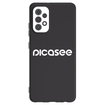 Picasee Samsung Galaxy A32 5G A326B Hülle - Schwarzes Silikon - Picasee - new logo - white