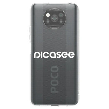 Picasee Xiaomi Poco X3 Pro Hülle - Schwarzes Silikon - Picasee - new logo - white