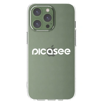 Picasee Apple iPhone 13 Pro Hülle - Transparentes Silikon - Picasee - new logo - white